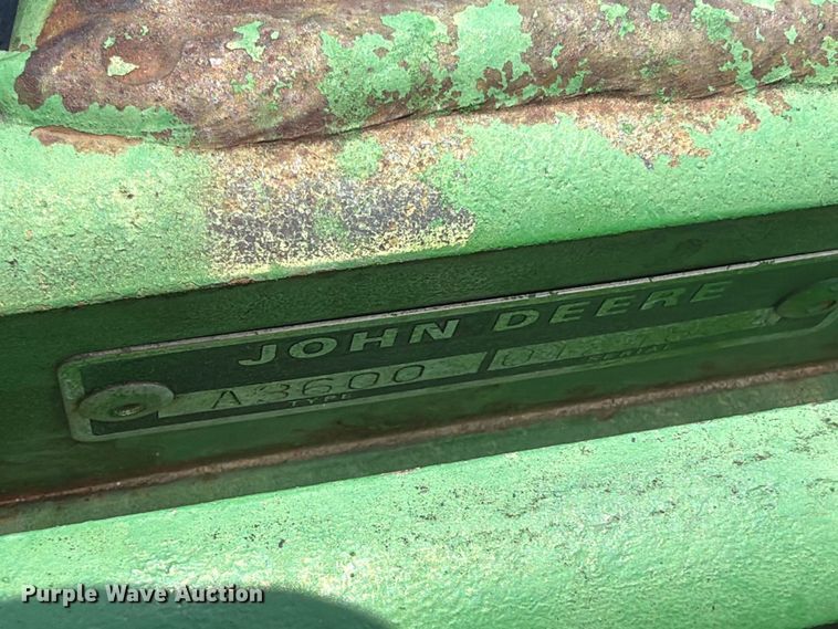 image for item MZ9891 John Deere A3600 6 bottom plow