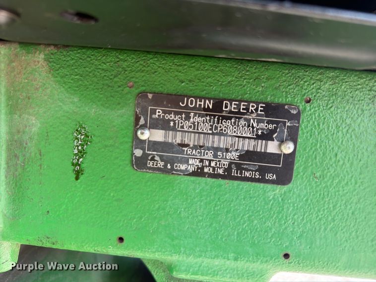 image for item YA4489 2023 John Deere 5100E MFWD tractor