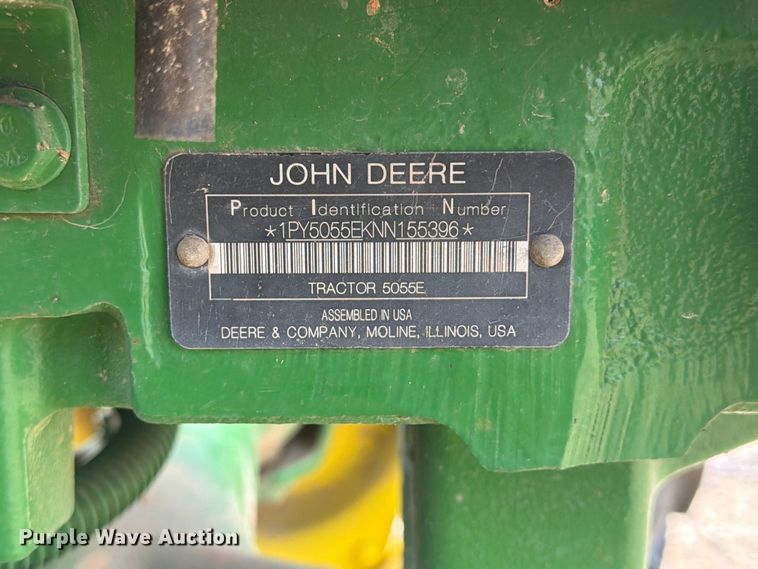 image for item YA4631 2022 John Deere 5055E MFWD tractor