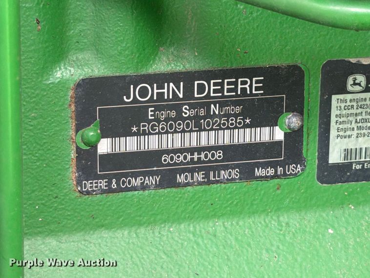 image for item YA4644 2011 John Deere 9770 STS RWA combine