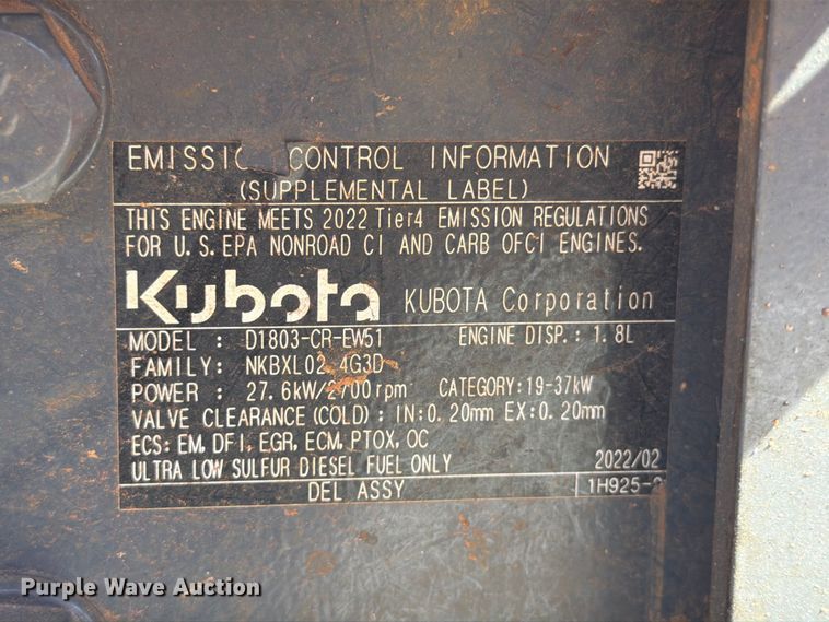image for item YA4663 2022 Kubota L3902 MFWD tractor