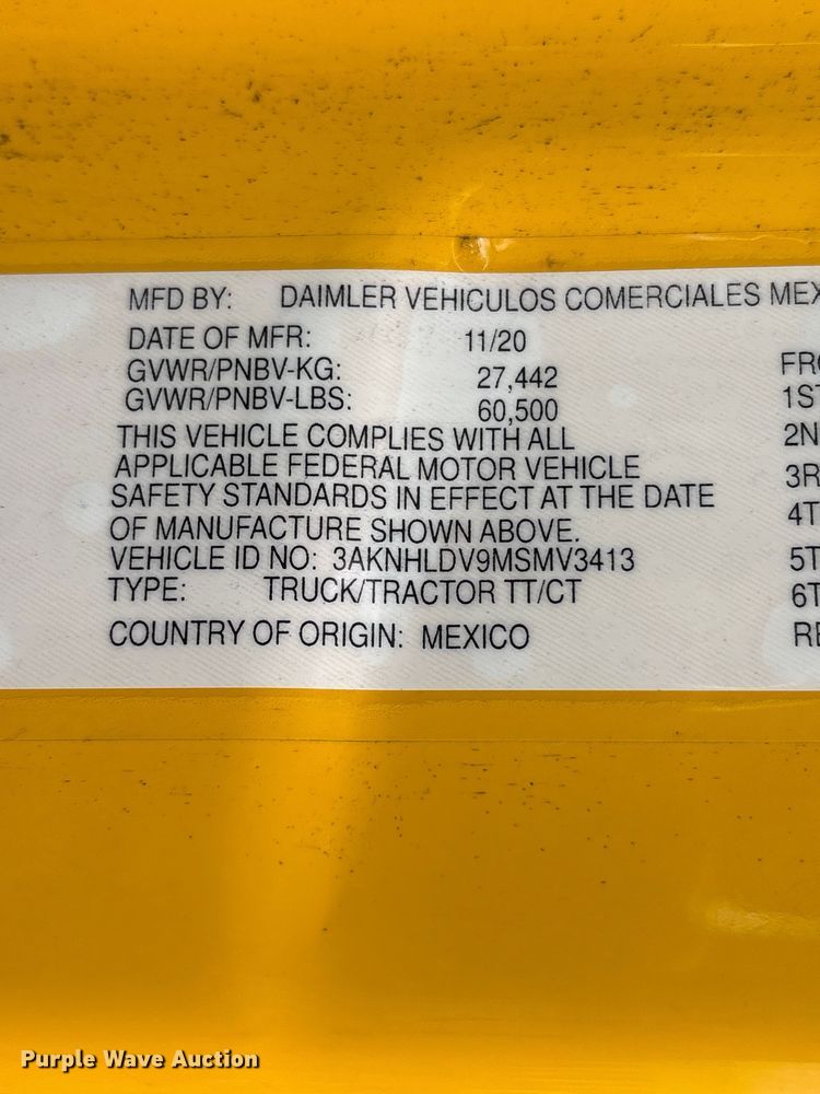 image for item EP3022 2021 Freightliner Cascadia semi truck