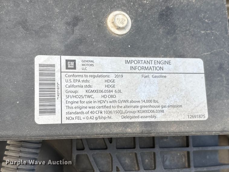 image for item EU0787 2019 Isuzu NPR box truck