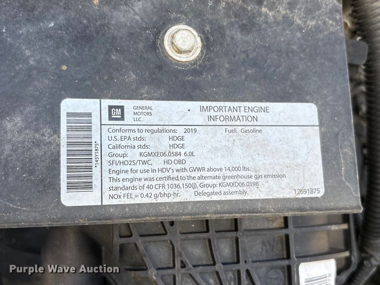 image for item EU0788 2019 Isuzu NPR box truck