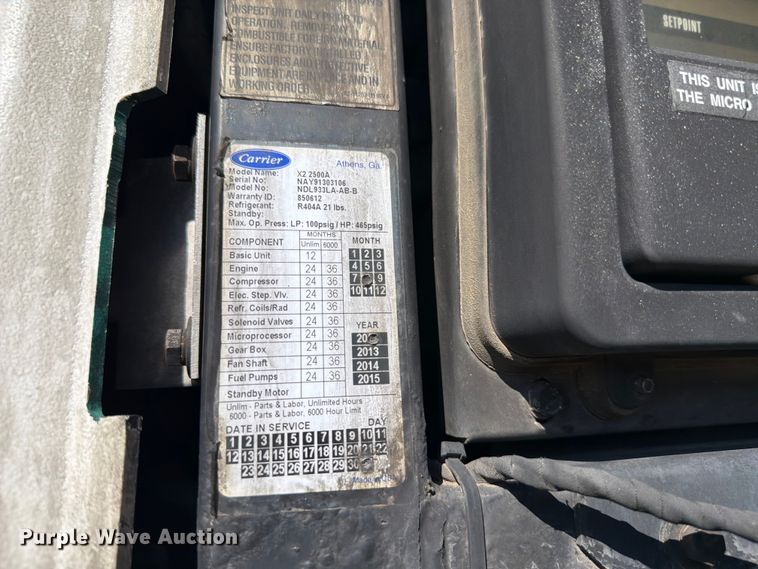 image for item EW1058 2013 Utility VA2RA refrigerated van trailer