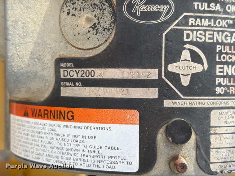 image for item EW8691 1998 International 4700 flatbed truck with crash attenuator