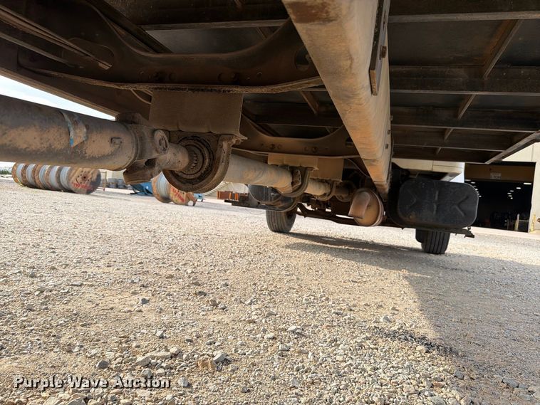 image for item EW8691 1998 International 4700 flatbed truck with crash attenuator