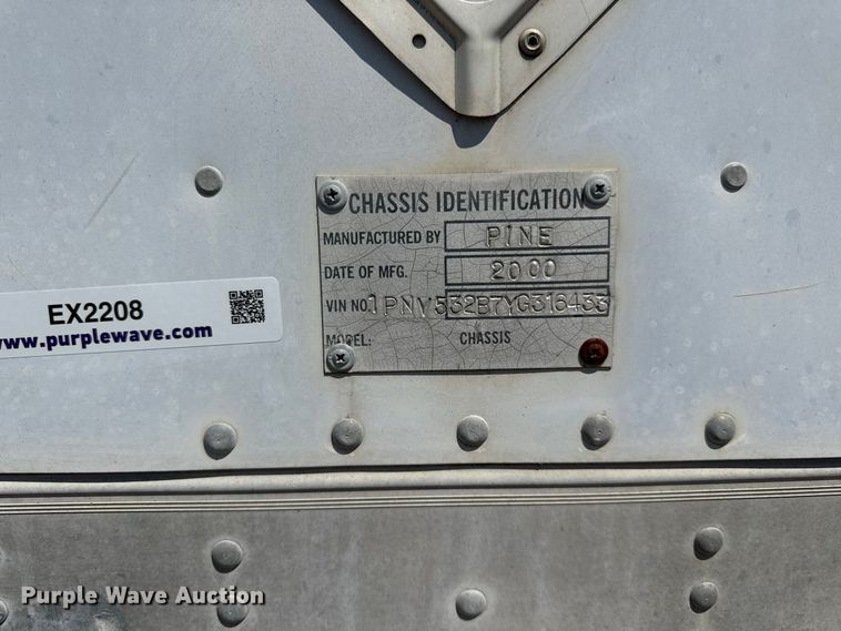 image for item EX2208 2000 Pines dry van trailer