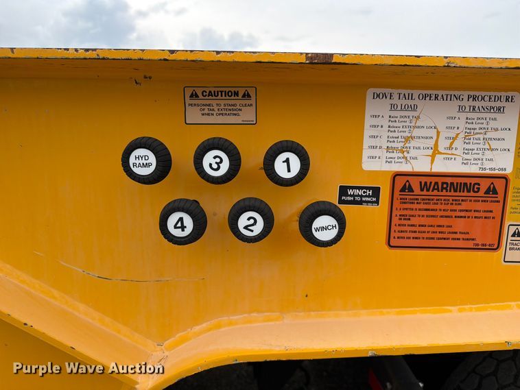 image for item FB5028 2007 Trail King TK70HT-502 drop deck hydraulic tail equipment trailer