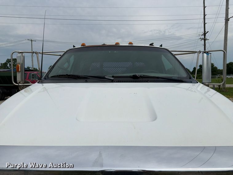image for item FC3284 2004 Ford F650 Super Duty Crew Cab flatbed truck