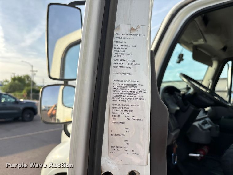 image for item FH7529 2013 Freightliner Business Class M2 refrigerated truck