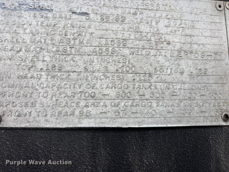 image for item FK1429 2000 International 4900 fuel truck