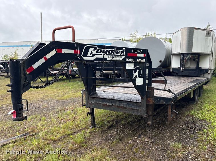 image for item FK1492 2011 Coyote Manufacturing flatbed trailer