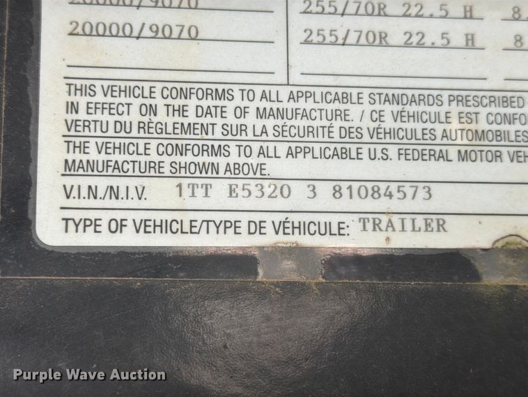 image for item FN2043 2008 Transcraft DTL-2100 RS2 drop deck trailer
