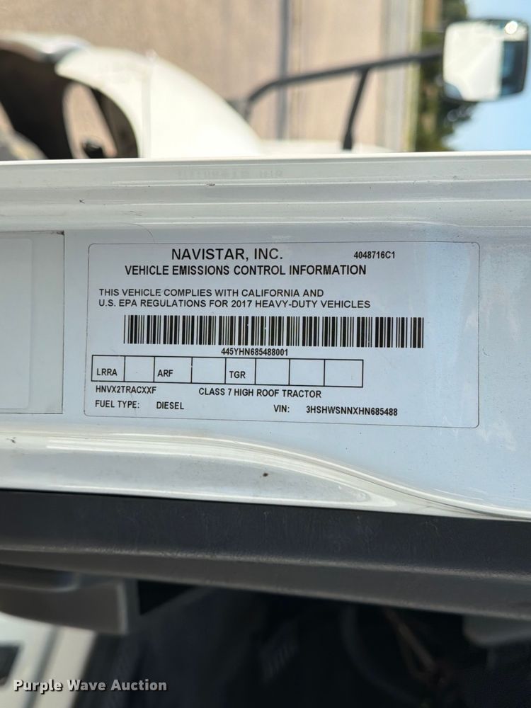 image for item FN2558 2017 International RA027 semi truck