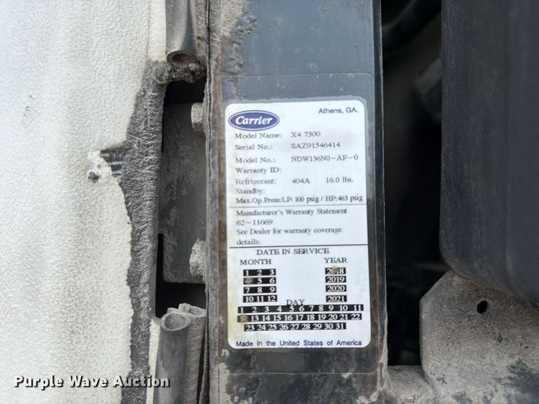 image for item FP4025 2019 Utility VS2RA refrigerated van trailer