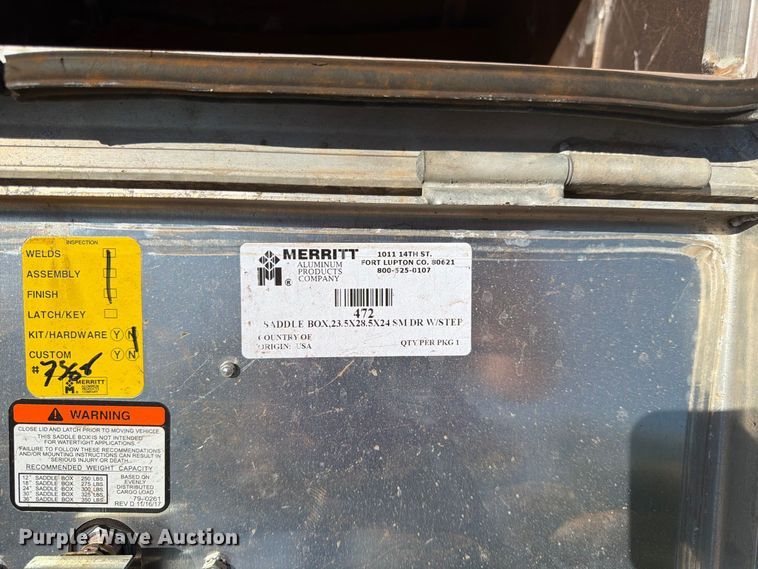 image for item MQ9149 Merrit Saddle Box 