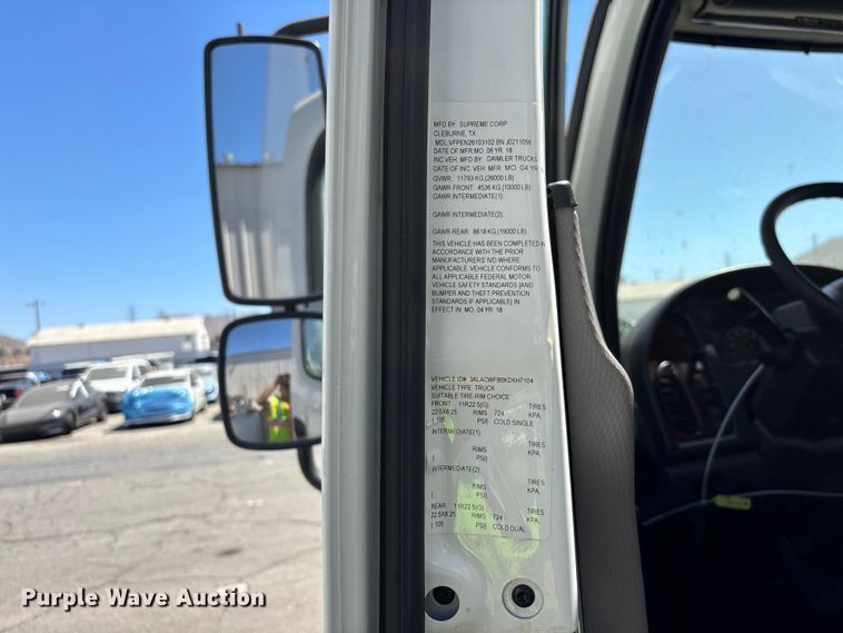 image for item YA3831 2019 Freightliner Business Class M2 box truck