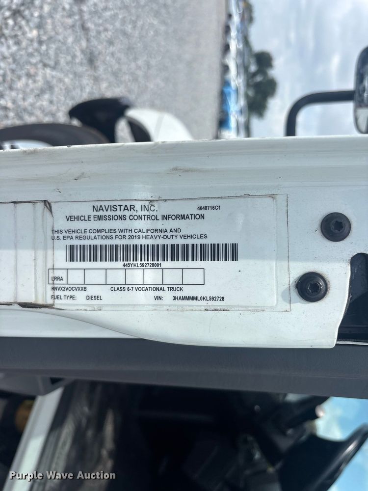 image for item YA3997 2019 International 4300 refrigerated truck