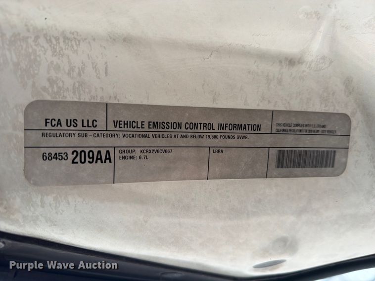 image for item YA4225 2019 RAM 5500HD rollback truck