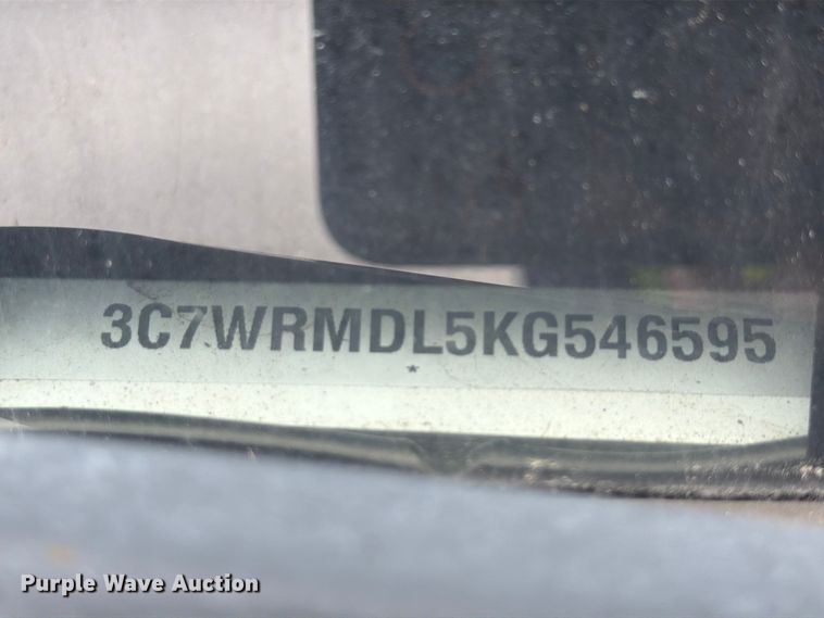 image for item YA4225 2019 RAM 5500HD rollback truck