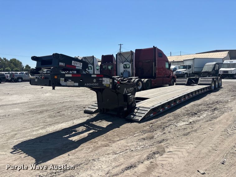 2025 Alpha A90JDGC lowboy equipment trailer