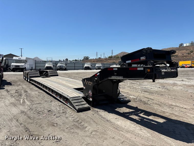 image for item YA4298 2025 Alpha A90JDGC lowboy equipment trailer