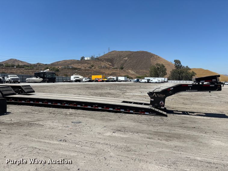 image for item YA4298 2025 Alpha A90JDGC lowboy equipment trailer