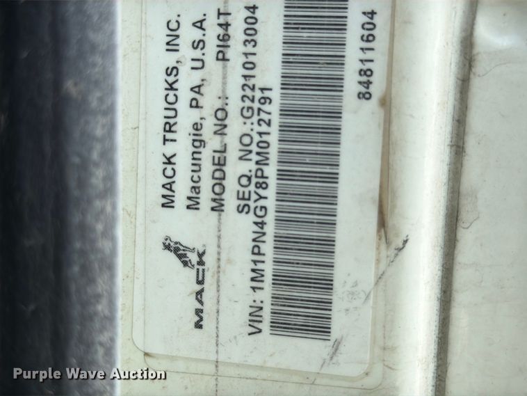 image for item YA4355 2023 Mack Pinnacle semi truck