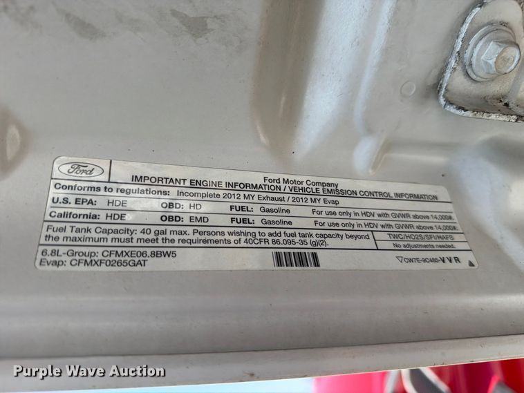 image for item YA4378 2012 Ford F450 Super Duty bucket truck
