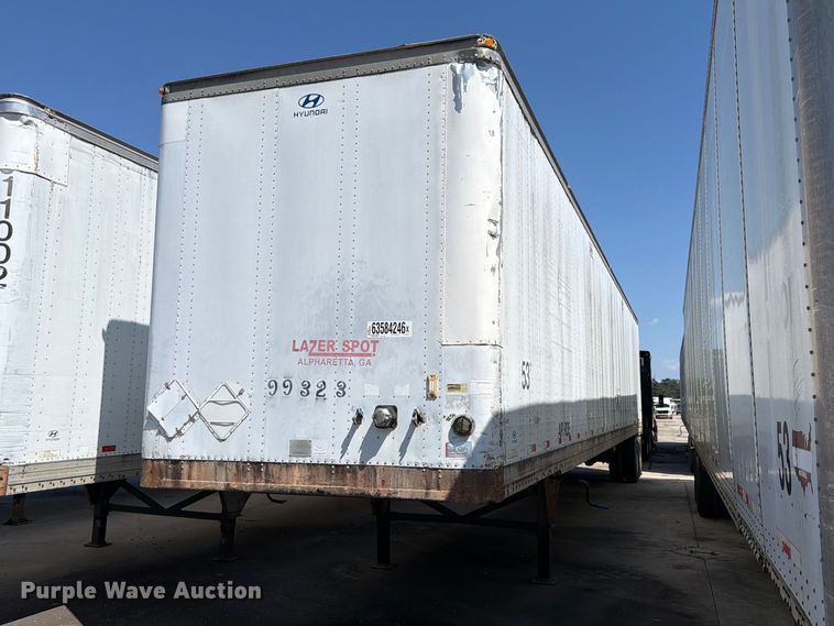 2001 Hyundai Translead V12530152JSA dry van trailer
