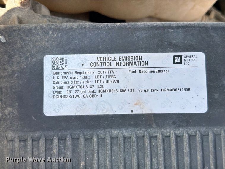 image for item DU1531 2017 Chevrolet Silverado 1500 Ext. Cab pickup truck