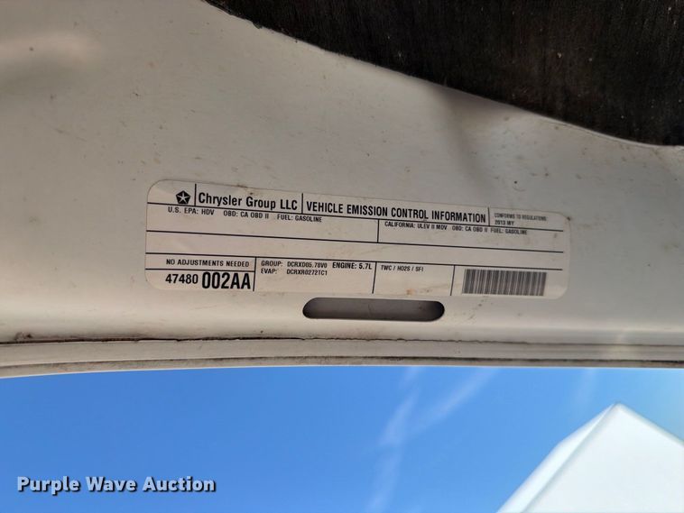 image for item EA0437 2013 RAM 2500 Crew Cab pickup truck