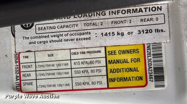 image for item EF1007 2012 Ford E250 van