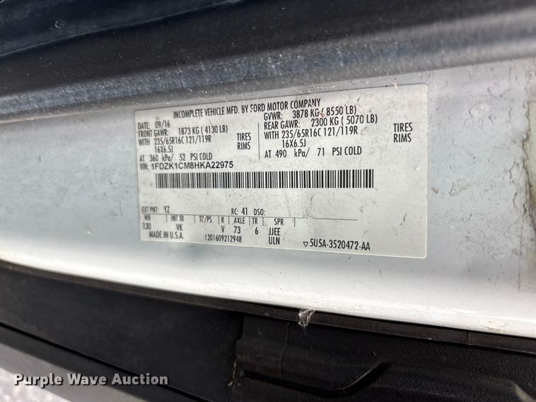image for item EF1320 2017 Ford Transit van