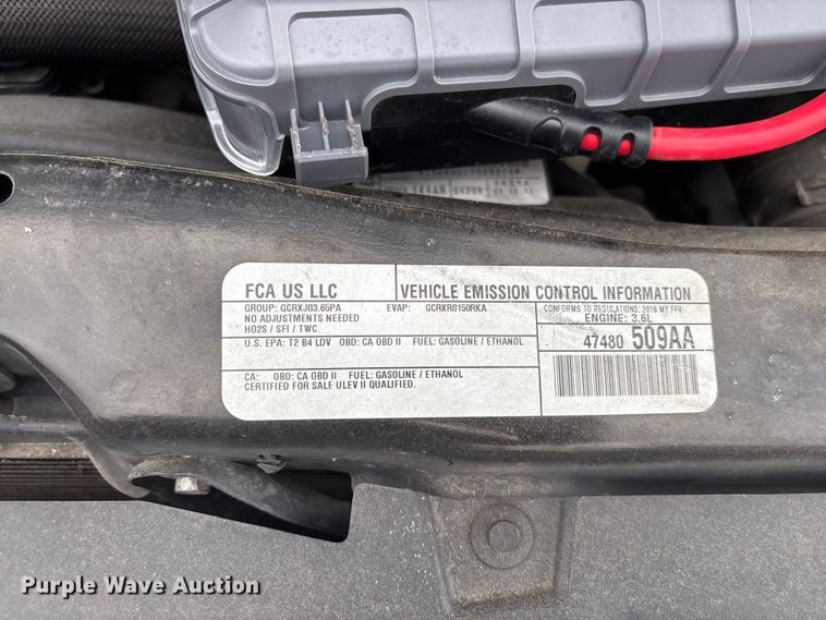 image for item EF1322 2016 Dodge Grand Caravan handicap accessible van