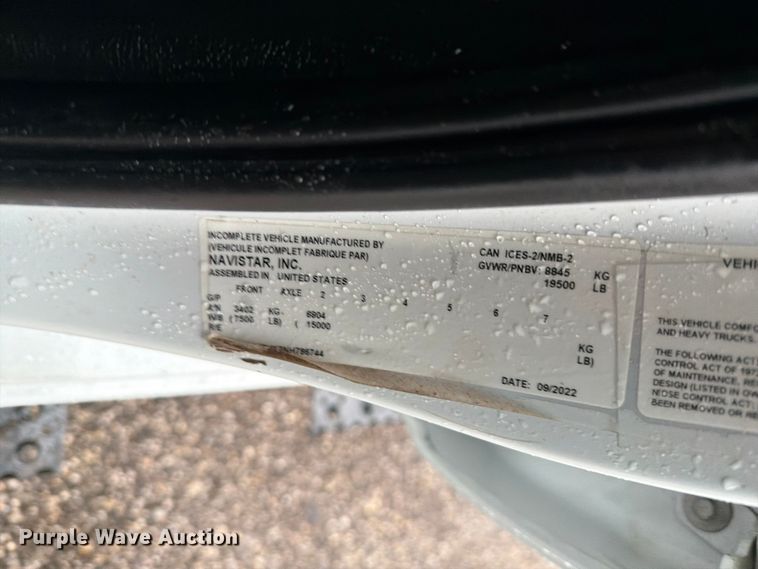 image for item EG9226 2022 Chevrolet C5500 Crew Cab flatbed truck