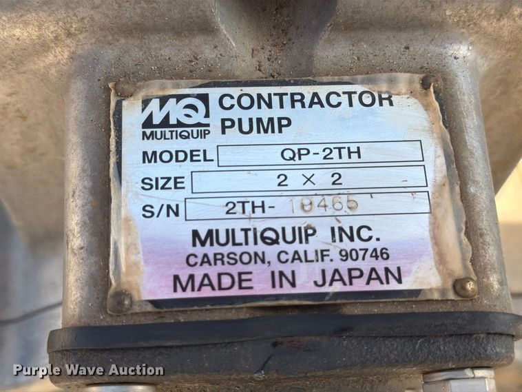 image for item EP7533 Multiquip QP-2TH 2x2 pump
