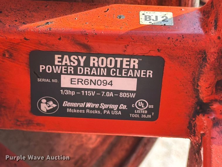 image for item EP7536 (3) Easy Rooter power drain cleaners