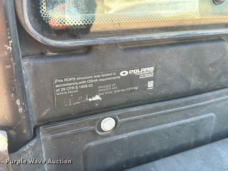 image for item EP7563 2014 Polaris Ranger 900 XP utility vehicle