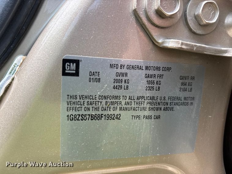 image for item ER3071 2008 Saturn Aura XE 