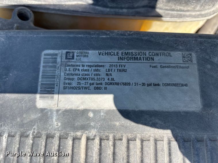 image for item ER3259 2013 Chevrolet Silverado 1500 Ext. Cab pickup truck