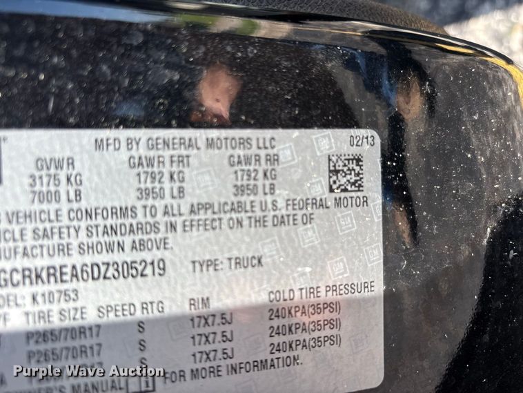 image for item ER3259 2013 Chevrolet Silverado 1500 Ext. Cab pickup truck