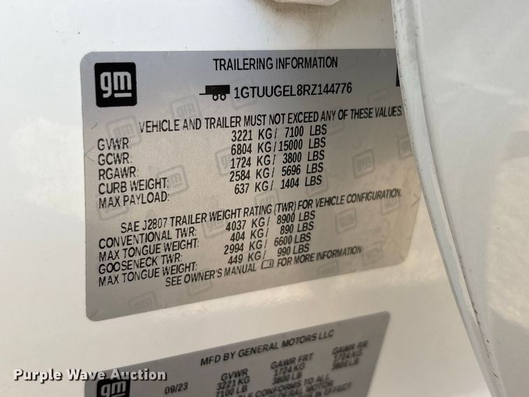 image for item ER3272 2024 GMC Sierra 1500 Crew Cab pickup truck