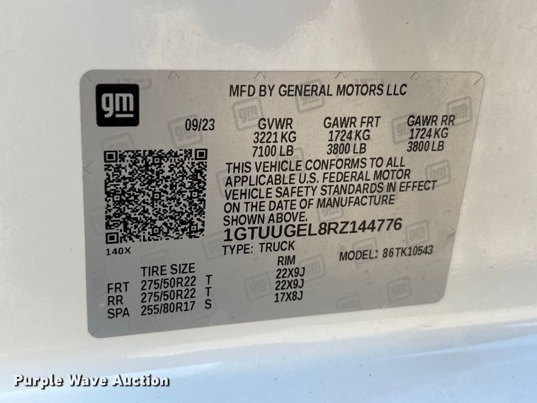 image for item ER3272 2024 GMC Sierra 1500 Crew Cab pickup truck