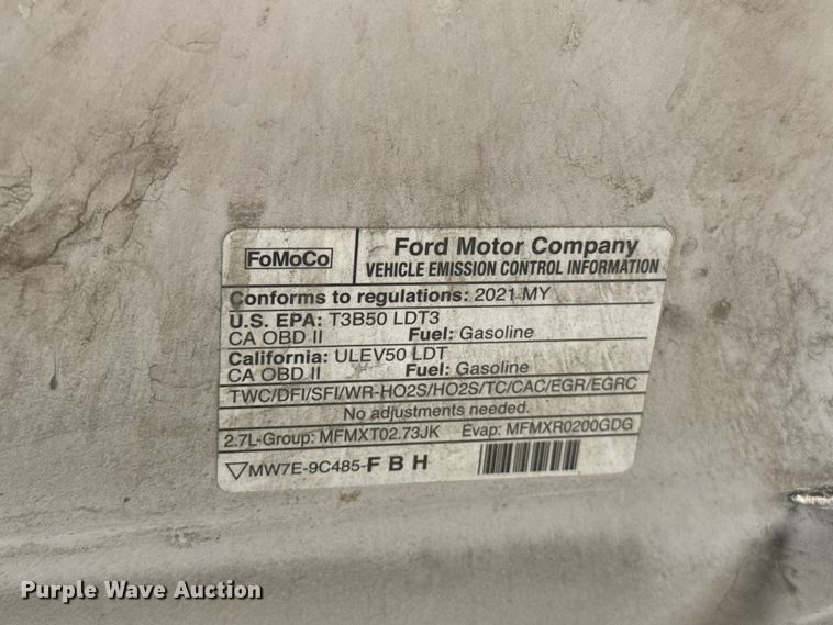 image for item ET6424 2021 Ford F150 Crew Cab pickup truck