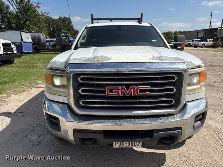image for item EU0747 2016 GMC Sierra 2500HD Crew Cab utility bed pickup truck