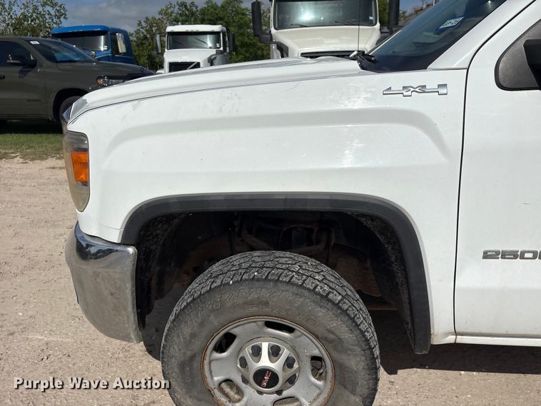 image for item EU0747 2016 GMC Sierra 2500HD Crew Cab utility bed pickup truck