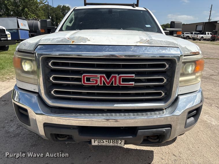 image for item EU0747 2016 GMC Sierra 2500HD Crew Cab utility bed pickup truck