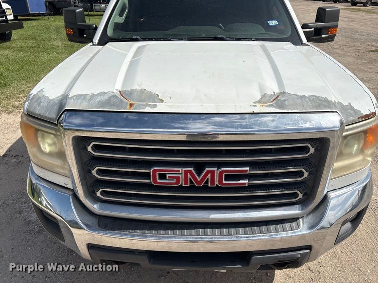 image for item EU0747 2016 GMC Sierra 2500HD Crew Cab utility bed pickup truck